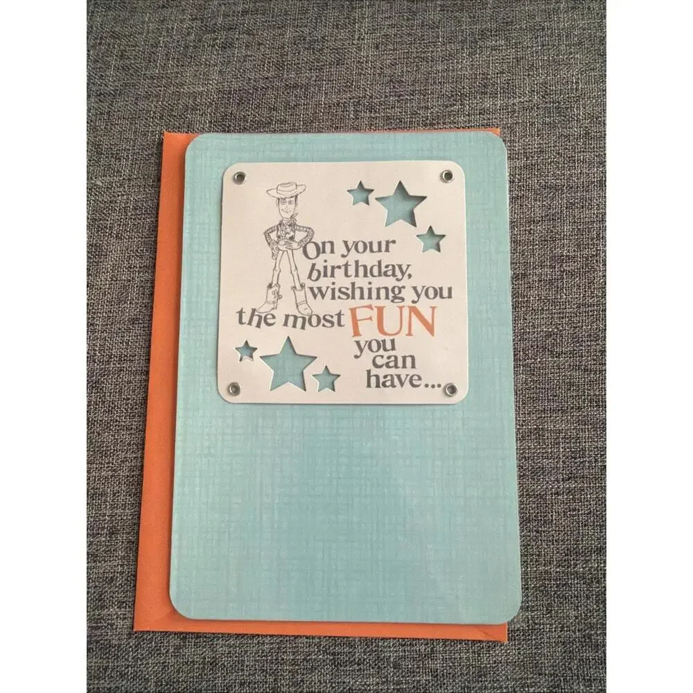 Hallmark Disney Birthday Greeting Card Toy Story Woody On Your Birthday New